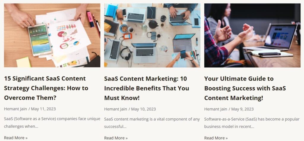 Blog writing is an essential strategy under SaaS content writing.