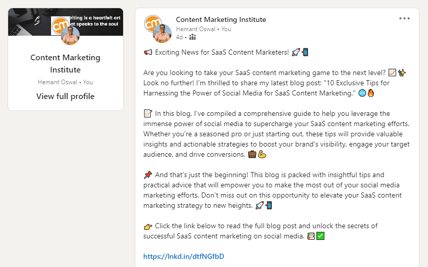 Sharing content on different platforms is a useful strategy for thought leadership content marketing.