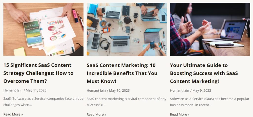 Blog writing is an essential strategy under SaaS content writing.