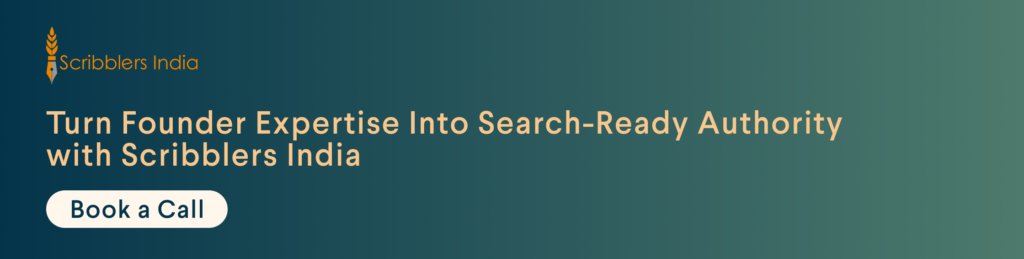 Scribblers India thought leadership content services banner