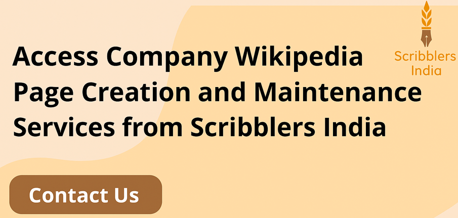 Creating Wikipedia pages for companies