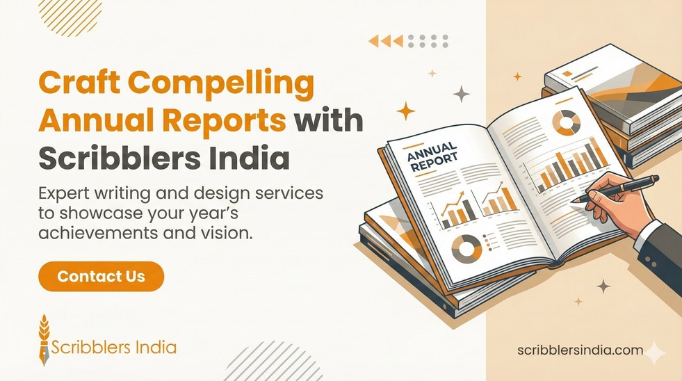 Scribblers India annual report writing services
