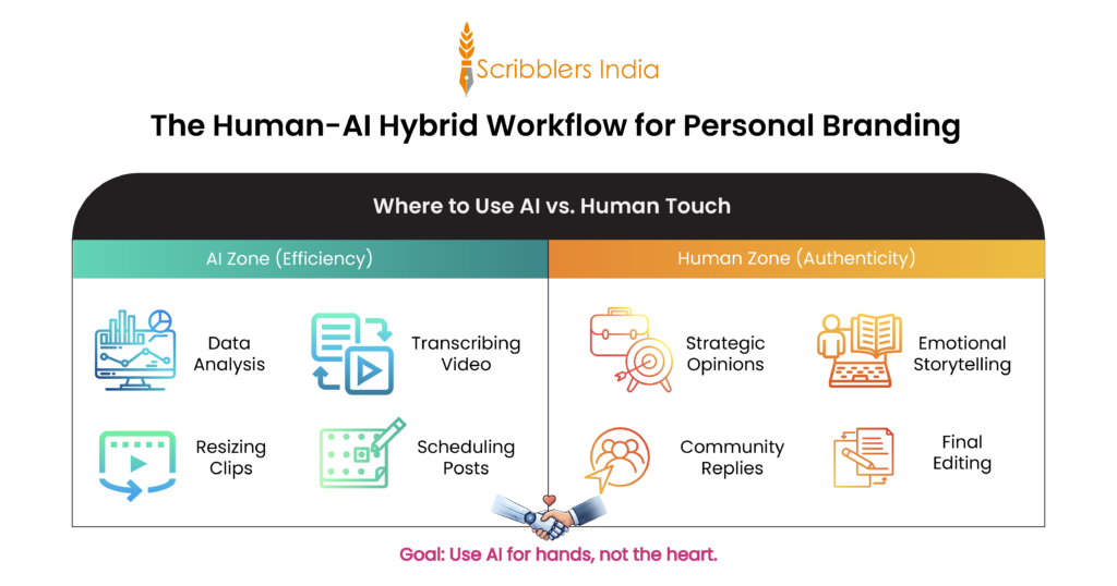 The Human-AI Hybrid Workflow for creating a brand