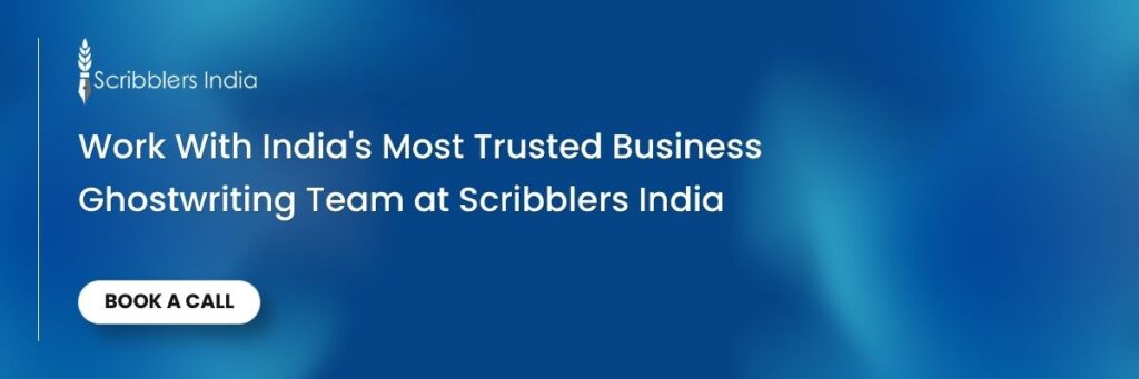 Ghostwriting services for executives and founders in India