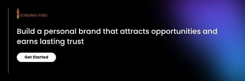Personal branding services from Scribblers India