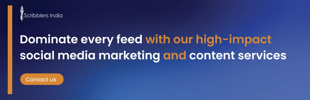 Scribblers India offers social media marketing and content services