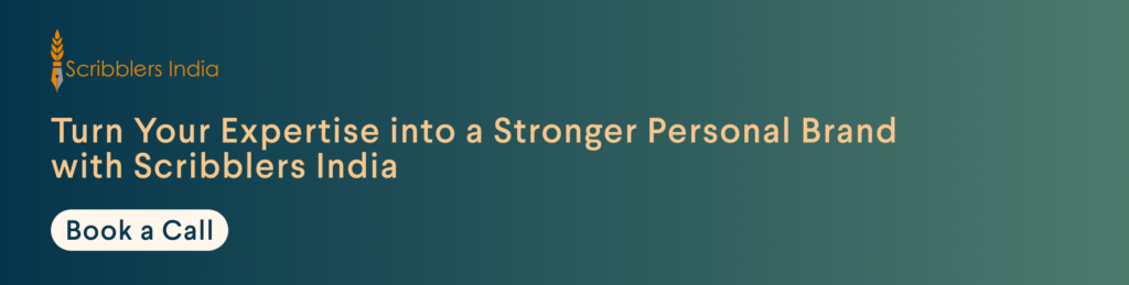 Scribblers India personal branding consultation for professionals