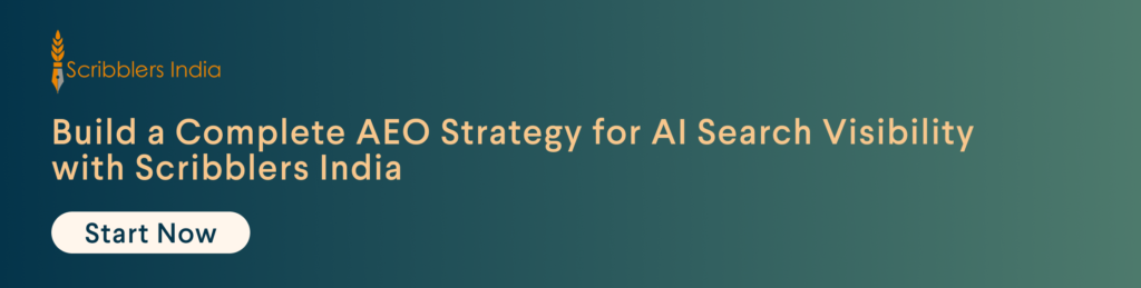 Contact Scribblers India for AEO strategy development